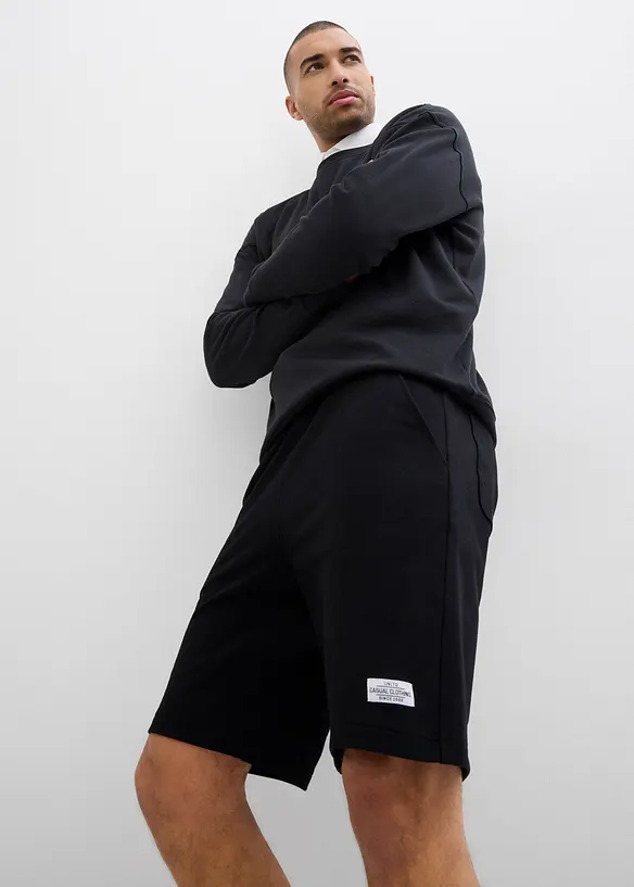 Sweat bermuda (set van 2), bonprix