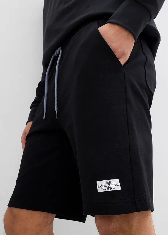 Sweat bermuda (set van 2), bonprix