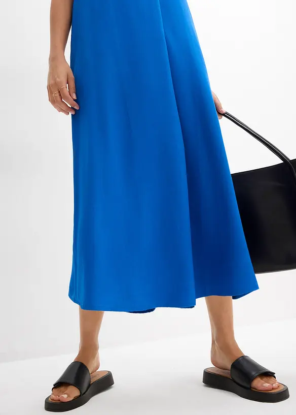 Jurk met spaghettibandjes van soepele viscose, bonprix