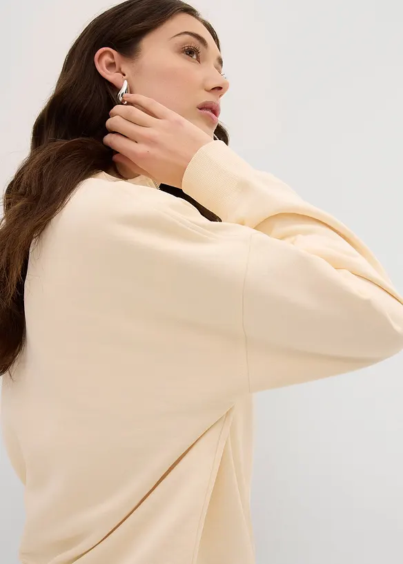 Oversized sweater van puur biologisch katoen, bonprix
