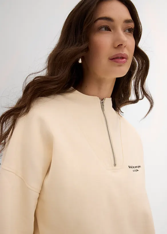Oversized sweater van puur biologisch katoen, bonprix