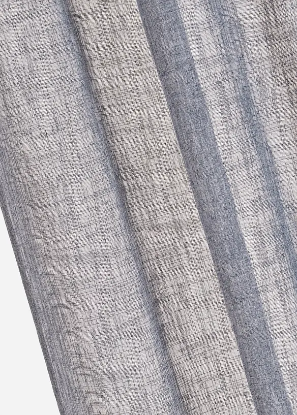 Transparant gordijn in linnen look (1 stuk), bonprix