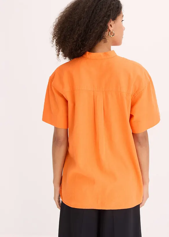 Overhemdblouse in een fijne viscosemix, bonprix