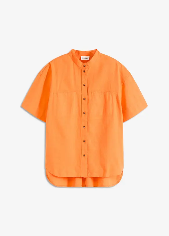 Overhemdblouse in een fijne viscosemix, bonprix