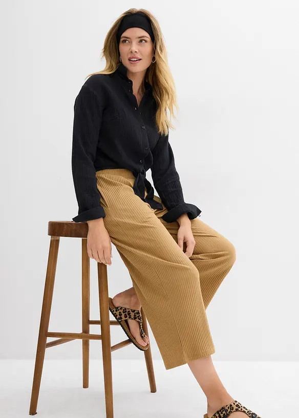 Jersey culotte met comfortabele tailleband, bonprix