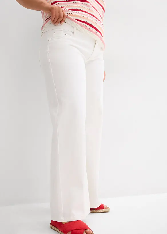 Wide leg jeans, low waist, bonprix