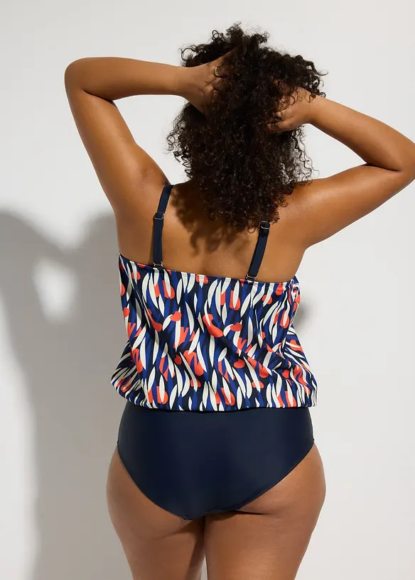 Oversized tankini met gerecycled polyamide (2-dlg. set), bonprix