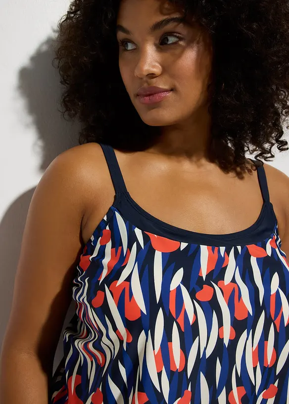 Oversized tankini met gerecycled polyamide (2-dlg. set), bonprix