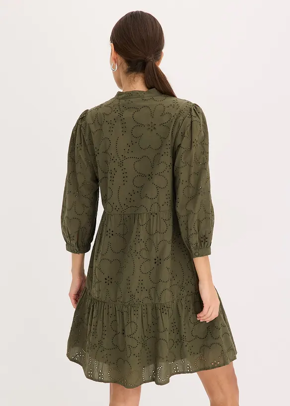 Tuniekjurk met broderie anglaise, bonprix