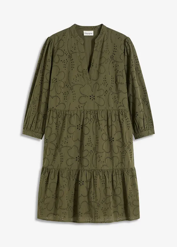 Tuniekjurk met broderie anglaise, bonprix