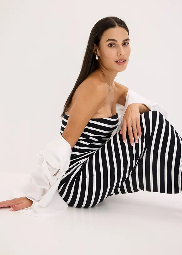 Strapless jurk, bonprix