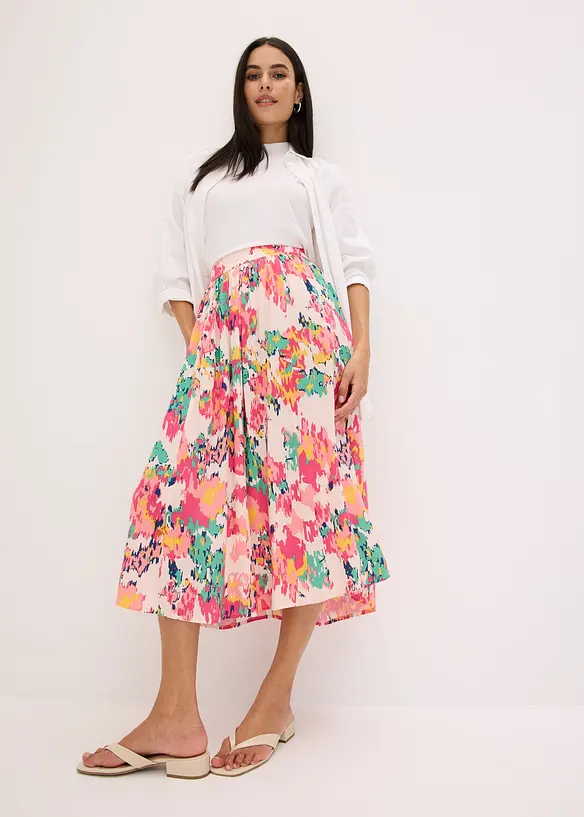 Gedessineerde midi rok, bonprix