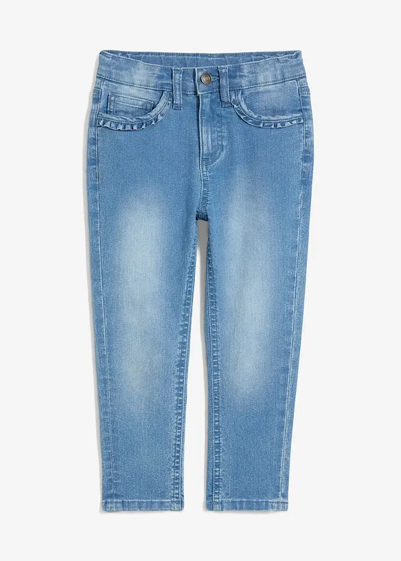 Stretch jeans mid waist, tapered, bonprix