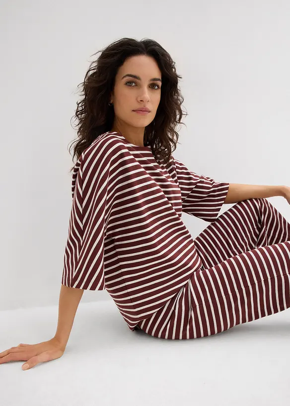 Oversized sweater van katoen, bonprix