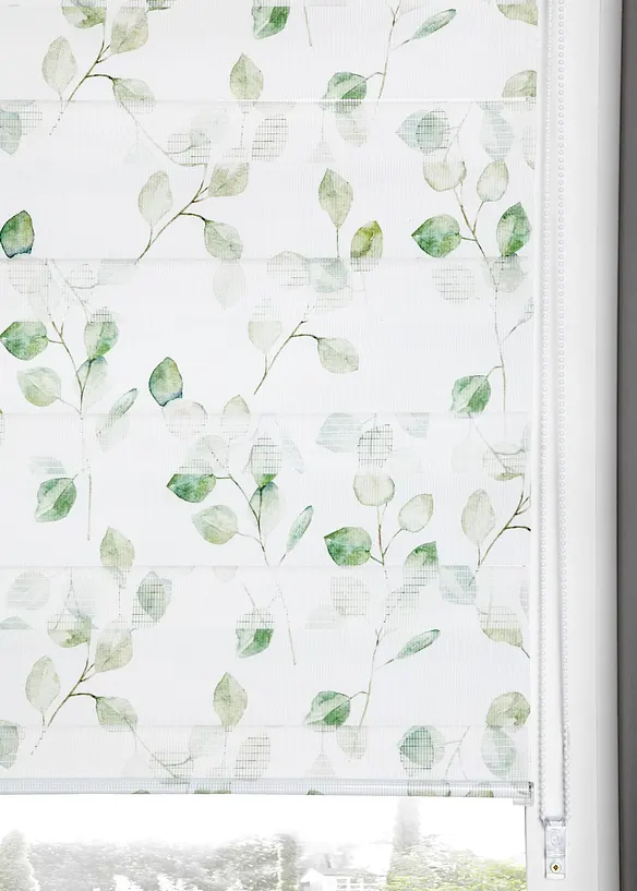 Duo rolgordijn met bladerprint, bonprix
