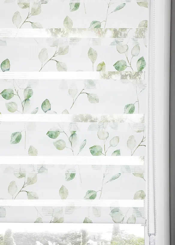 Duo rolgordijn met bladerprint, bonprix