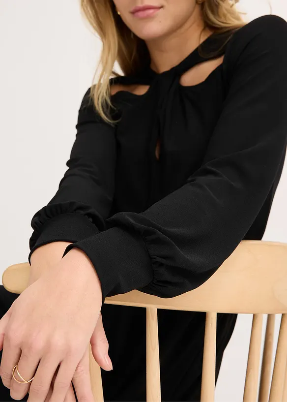Jersey jurk met cut-outs, bonprix