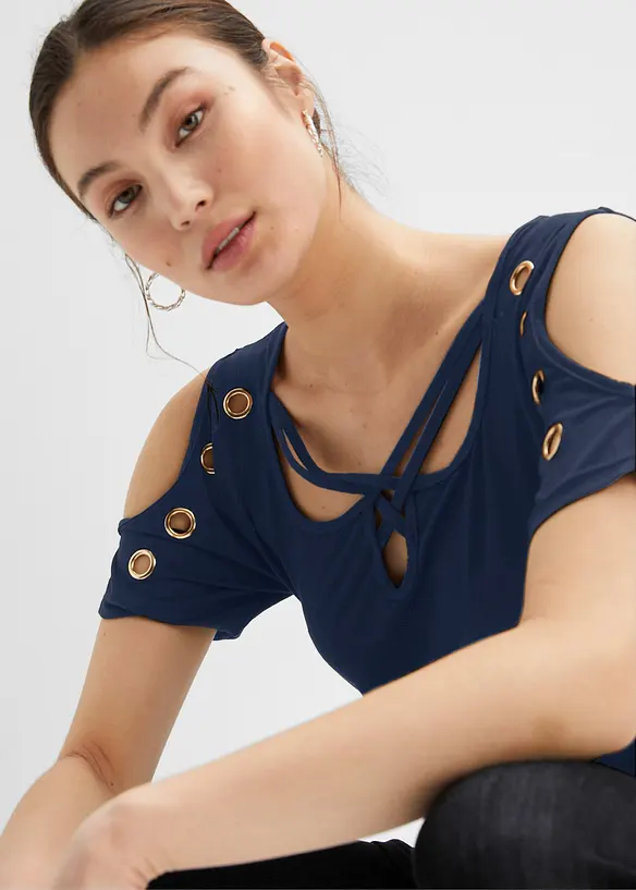 Shirt met straps, bonprix