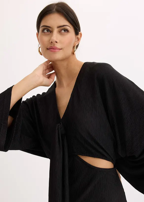 Midi jurk met cut-outs, bonprix