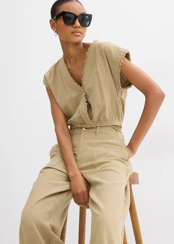 Verkorte blousetop, bonprix