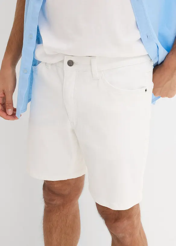 Jeans stretch short, loose fit extra wijd, bonprix