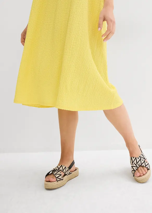 Jersey jurk van borken crepe, bonprix