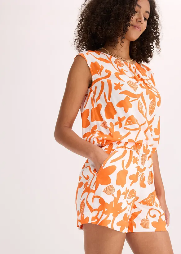 Gedessineerde short van soepele viscose, bonprix