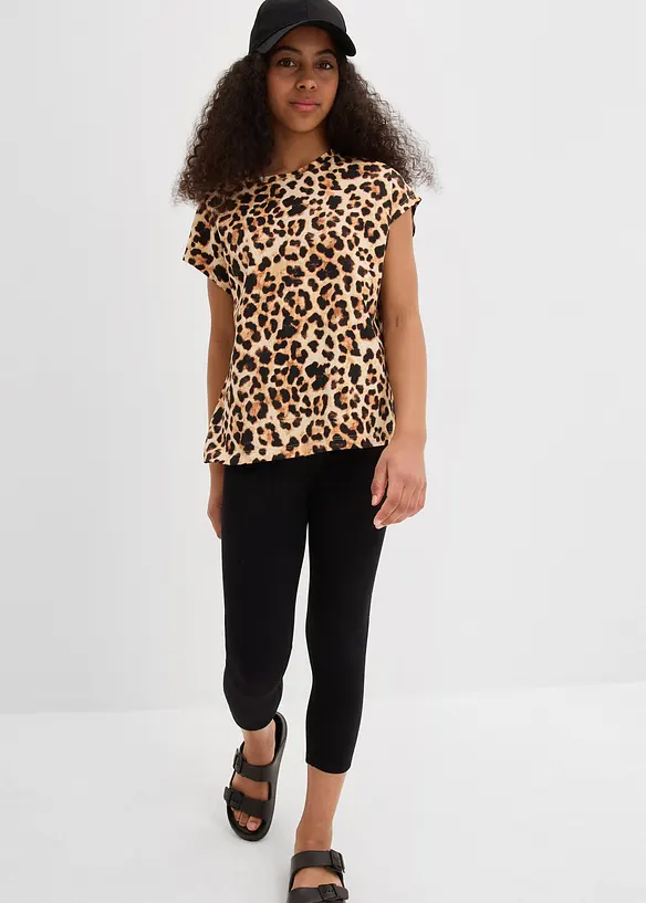 Capri legging van een katoenmix (set van 2), bonprix