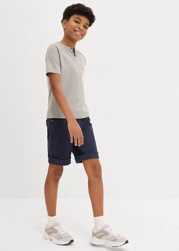 2-in-1 T-shirt met biologisch katoen (set van 2), bonprix