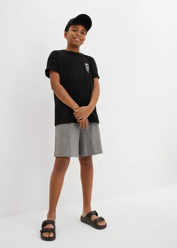 Lichte jersey short (set van 2), bonprix