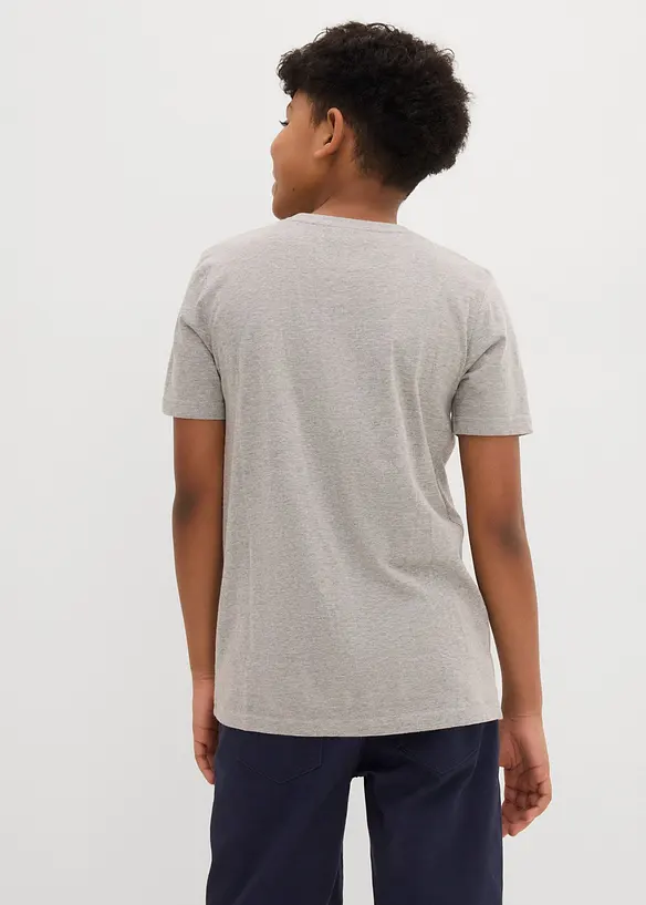 2-in-1 T-shirt met biologisch katoen (set van 2), bonprix
