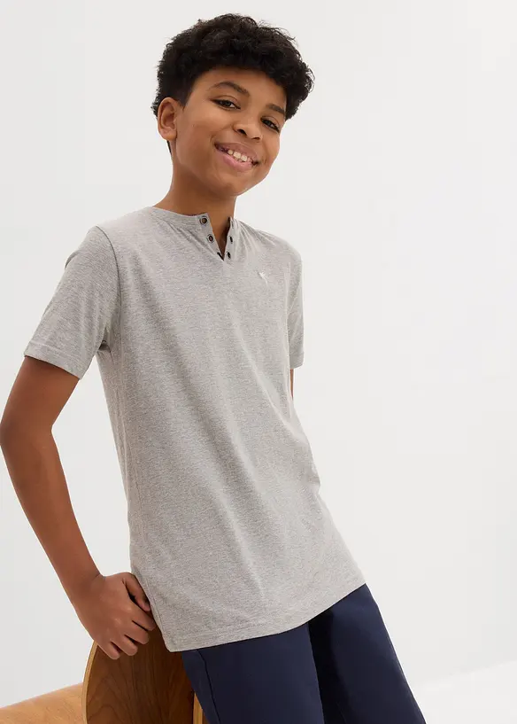2-in-1 T-shirt met biologisch katoen (set van 2), bonprix