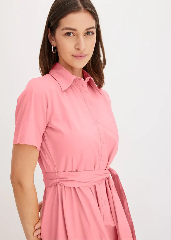 Jurk van elastische katoenmix, bonprix
