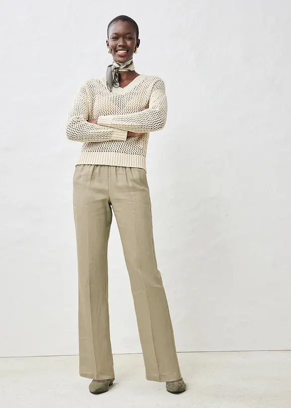 Broek van puur linnen, bonprix