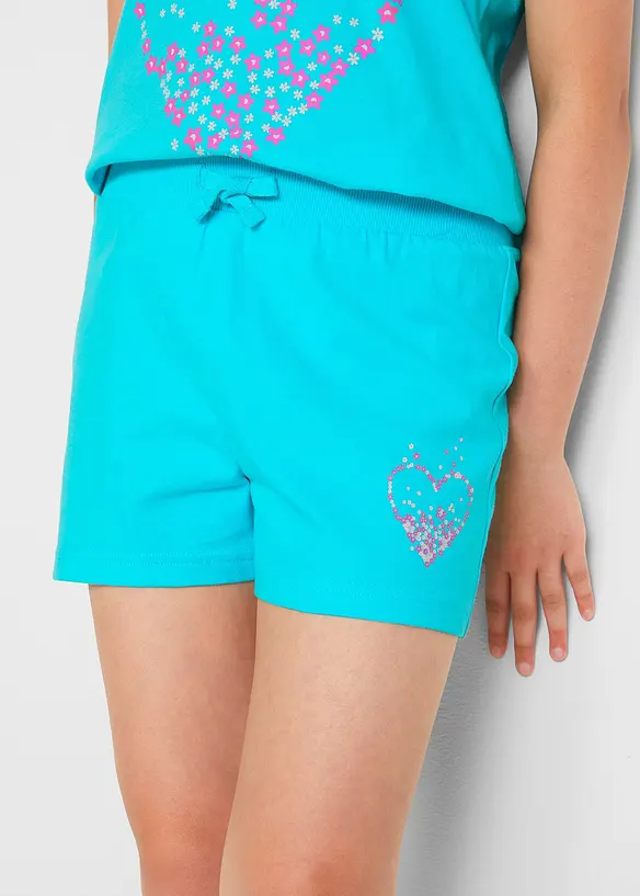 Meisjes short (set van 2) van puur biologisch katoen, bonprix