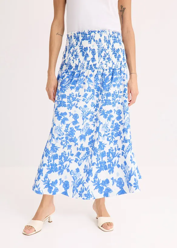 Jersey rok met brede tailleband, bonprix