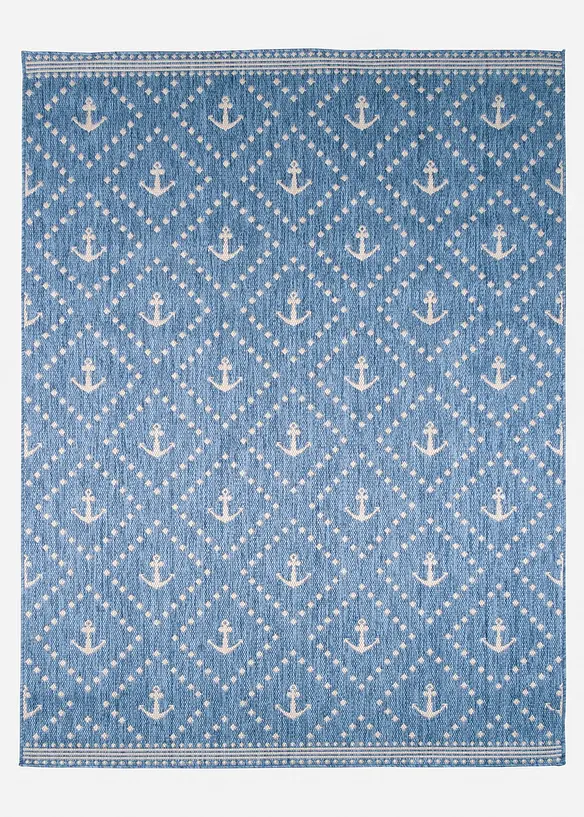 Binnen- en buitenkleed met met anker patroon, bonprix