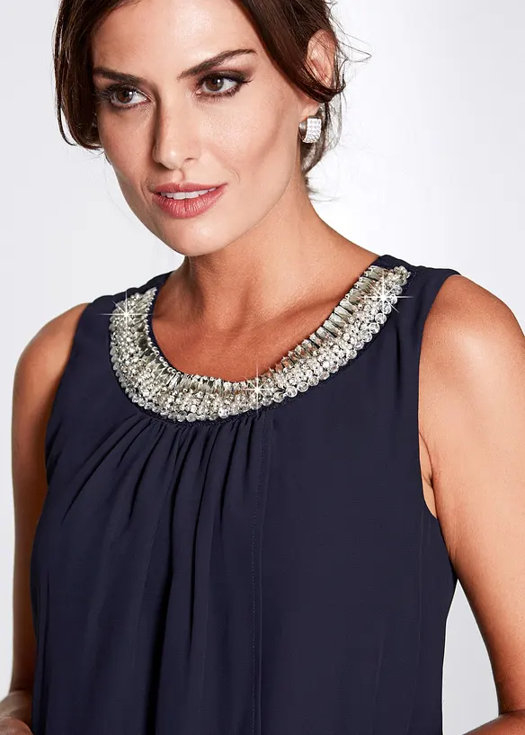 Chiffon Jurk met applicatie, bonprix