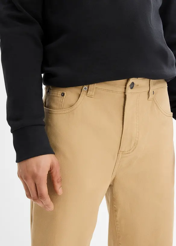 Classic fit stretch broek, straight, bonprix