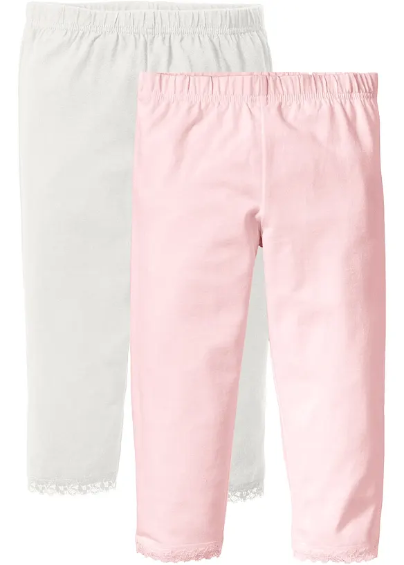 Capri legging met biologisch katoen (set van 2), bonprix