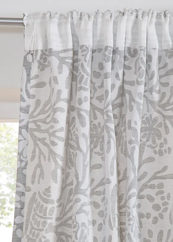 Jacquard gordijn met motief (1 stuk), bonprix