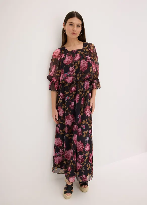 Maxi jurk van chiffon, bonprix