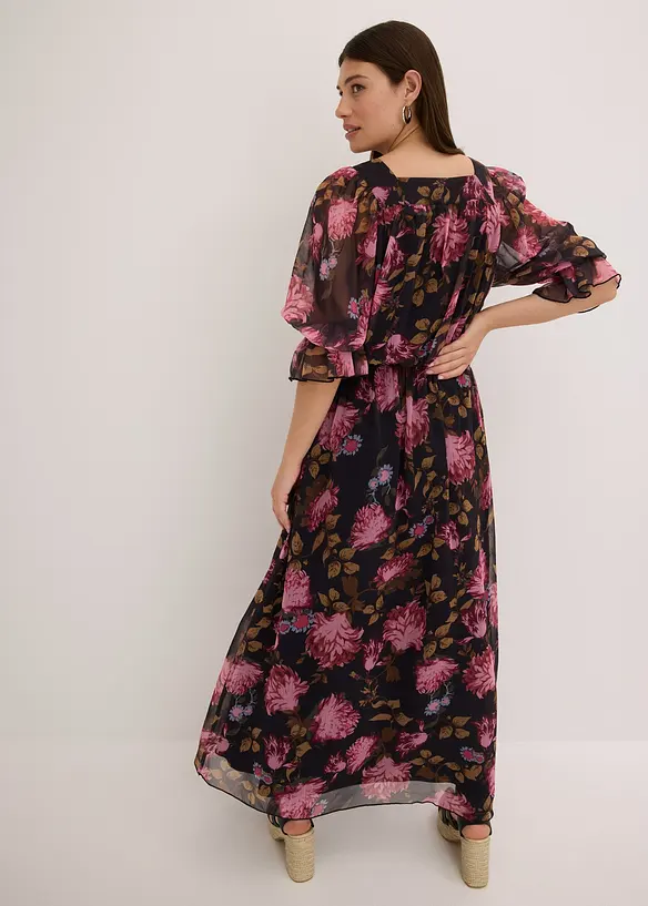 Maxi jurk van chiffon, bonprix