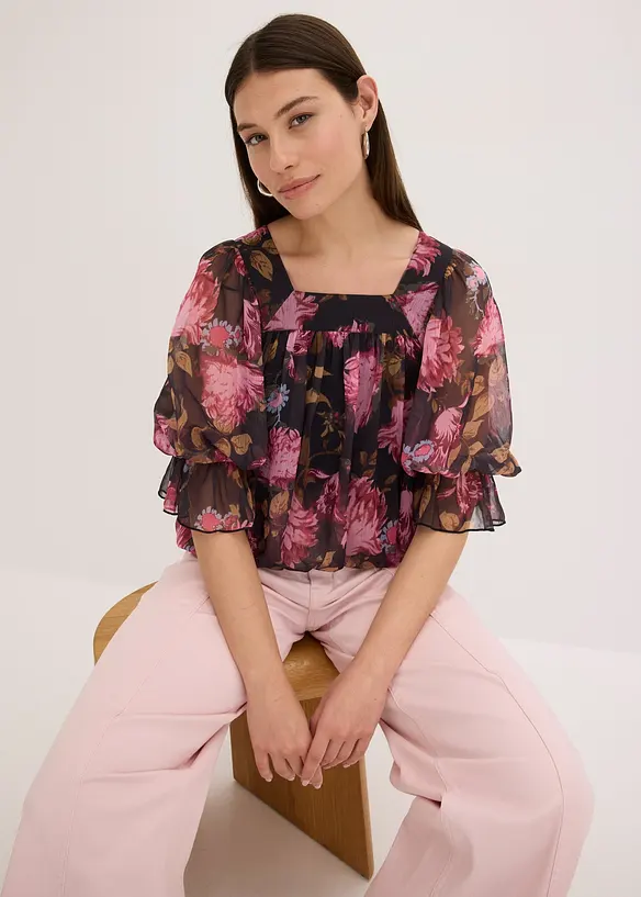 Blouse met ballonzoom, bonprix