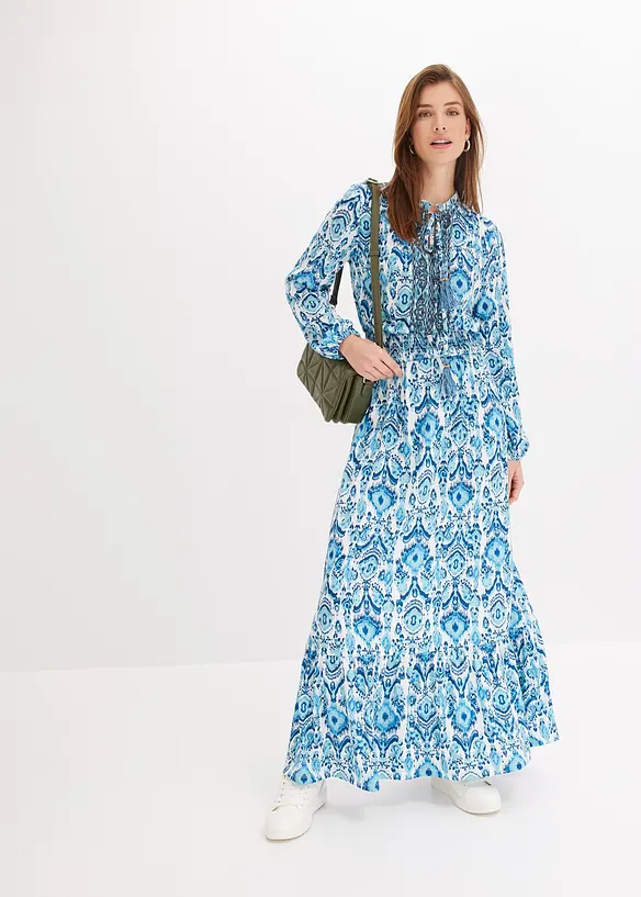 Gedessineerde maxi jurk, bonprix