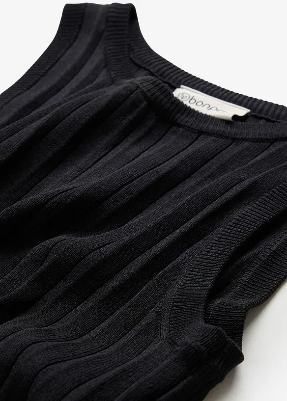 Gebreide jurk in A-lijn van een viscosemix, bonprix