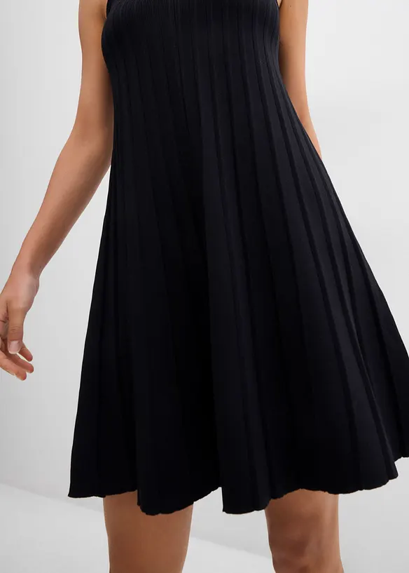 Gebreide jurk in A-lijn van een viscosemix, bonprix