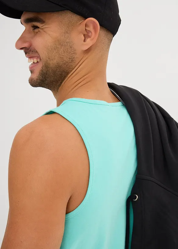 Tanktop van puur katoen (set van 3), bonprix