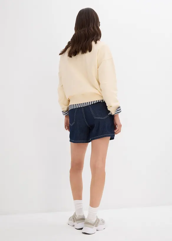 Jeans short high waist, low stretch, bonprix