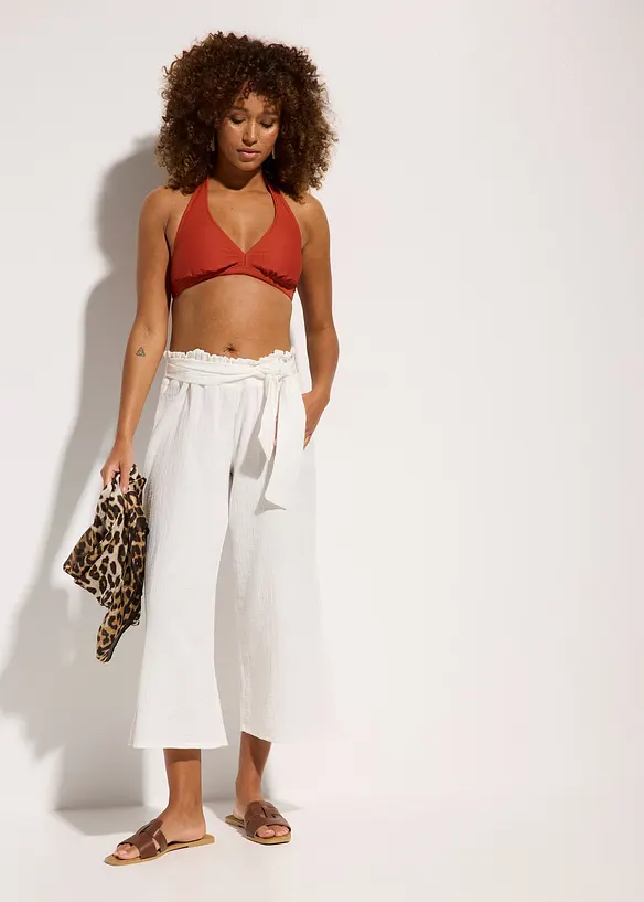 3/4 strandbroek van mousseline, bonprix